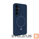 Tagakaaned Evelatus Samsung Galaxy S25 Plus Premium Magnetic with Stand Soft Touch Silicone Case Midnight Blue