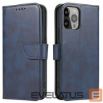 Kaaned - kaaned iLike Samsung Galaxy A54 5G cover with flip wallet stand Blue