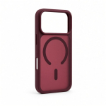 Tagakaaned Evelatus Apple iPhone 18 Pro Silver-Shield Skin Feel 2-in-1 MagSafe Case Burgundy