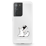 Tagakaaned Karl Lagerfeld  Karl Lagerfeld Choupette Fun Case for Samsung Galaxy S21 Ultra - Transparent