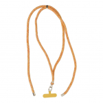 Nutikas seade OEM  SWING (8mm) Phone lanyard, Phone pendant with adjustable length / cord length 165cm (max 82.5cm in the loop) / on the shoulder or neck - orange-white