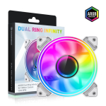 Jahutid gamemax  Case Fan | DUAL RING INFINITY WH | White