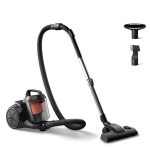 Tolmuimeja Philips  | Vacuum cleaner | XB1142/10 1000 series | Bagless | Power 800 W | Dust capacity 1.3 L | Rich black/Coral moody