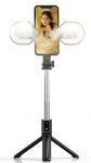 Selfie pulk iLike WITH DETACHABLE BLUETOOTH REMOTE CONTROL TRIPOD AND LED LAMPS