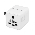Adaptrid Gembird TPA-INT-01-W Universal travel power adapter, white |