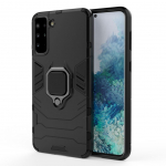 Tagakaaned Hurtel Ring Armor tough hybrid case cover + magnetic holder for Samsung Galaxy S22 + (S22 Plus) black
