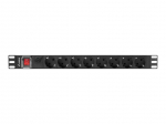 Serverid Lanberg Power Distribution unit 19", 8 outlets, black |