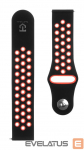 Rihm Tactical 20mm Double Silicone Watch Band Black Red