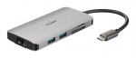 Ruuterid D-link 8-in-1 USB-C Hub with HDMI/Ethernet/Card Reader/Power Delivery DUB-M810 0.15 m