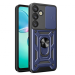 Muud kaubad Hurtel Hybrid Armor Camshield with Camera Cover and Metal Ring for Samsung Galaxy S25+ - Blue