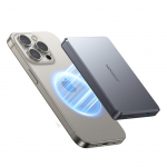 V&auml;line aku Joyroom  Joyroom JR-PBM08 Pro Powerbank 22.5W 10000mAh with Wireless Charging 2x USB-C - Gray
