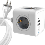 Jungikliai ir lizdai microconnect  PowerCube  4 Schuko outlets