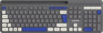 Arvuti klaviatuur Canyon  CANYON keyboard HKB-W03 EN AAA Wireless Grey