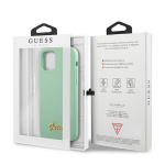 Tagakaaned Guess  Guess Metal Logo Script Case for iPhone 12 Pro Max 6.7" - Green