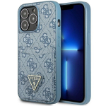 Tagakaaned Guess  Guess 4G Triangle Logo Cardslot Case for iPhone 13 Pro / 13 - Blue