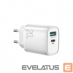 Adaptrid Joyroom Joyroom fast charger USB-A QC3.0 / USB-C PD 20W white (L-QP2011)