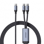 Kaabel Joyroom  Joyroom Speedy Series S-A21 2in1 USB-C - USB-C / USB-C cable 100W 1.5m - black