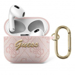 Kaitseklaasid Guess  Earbuds Case Guess for Apple AirPods 3 (4G Script Metal Collection) pink