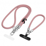 Muud kaubad Tech-Protect  Tech-Protect C10S Crossbody Phone Lanyard (114 cm) + Wrist Strap (31 cm) - Pink Titanium