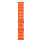 Rihm iWear S1 Grooved Soft Silicone 20mm strap for Apple Watch 49mm / 45mm / 44mm / 42mm Orange