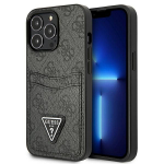 Tagakaaned Guess  Guess GUHCP13LP4TPK iPhone 13 Pro / 13 6.1" black/black hardcase 4G Triangle Logo Cardslot