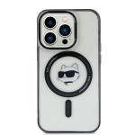 Tagakaaned Karl Lagerfeld  Karl Lagerfeld KLHMP15MHCHNOTK iPhone 15 Plus 6.7" transparent hardcase IML Choupette`s Head MagSafe