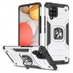 Tagakaaned Wozinsky  Wozinsky Ring Armor Case Kickstand Tough Rugged Cover for Samsung Galaxy A42 5G silver