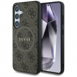 Muud kaubad Guess Guess Leather 4G Colored Ring Classic Logo MagSafe Samsung Galaxy S25 case brown