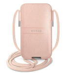 Muu Guess  Guess Saffiano Strap 6.7" Phone Bag - Pink