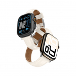 Nutikella- k&auml;ev&otilde;rude tarvikud AmazingThing AmazingThing Class Band Leather Strap for Apple Watch 45 / 46 / 49 mm - Light Beige
