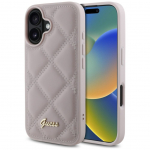 Muu telefoni lisavarustus Guess  Guess Quilted Metal Logo iPhone 16 Case - Pink