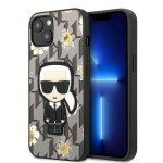 Tagakaaned Karl Lagerfeld  Karl Lagerfeld Flower Ikonik Karl case for iPhone 13 mini - gray