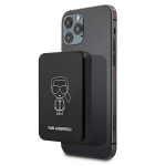 V&auml;line aku Karl Lagerfeld  Karl Lagerfeld 3000mAh Inductive Powerbank with MagSafe - Black