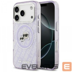 Tagakaaned Karl Lagerfeld Apple iPhone 17 Pro Silicone case with Magsafe K&C Heads Logo Purple
