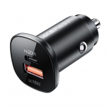 Adaptrid Acefast Acefast car charger 38W USB Type C / USB, PPS, Power Delivery, Quick Charge 3.0, AFC, FCP black (B1 black)