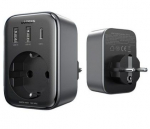 Adaptrid Ugreen charger 30W (2xUSB/USB C/AC) / adapter EU - EU 13A Ugreen CD314 Black