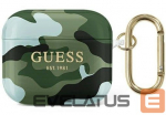 Korpus k&otilde;rvaklappidele Guess Apple AirPods 3 cover Camo Collection Green on Black