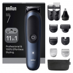 Juuksel&otilde;ikur Braun 11in1 Grooming Kit | All-in-One Series 7 AIO7540 | Cordless | Number of length steps 14 | Black/Blue