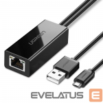 Muu telefoni lisavarustus Ugreen Ugreen 30985 external network card for Chromecast with micro USB / USB-A connectors 100Mb/s 1m - black