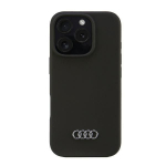 Muud kaubad Audi Audi Silicone Case iPhone 16 Pro 6.3" black/black hardcase AU-LSRIP16P-Q3/D1-BK