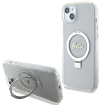 Muud kaubad Guess Guess GUHMP15MHRSGSD iPhone 15 Plus / 14 Plus 6.7" transparent/transparent hardcase Ring Stand Script Glitter MagSafe