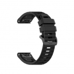 Rihm fixed  | Silicone Strap for Garmin QuickFit 22mm | Black