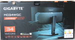 Monitorid Gigabyte SALE OUT. MONITOR 34" MO34WQC EK | SALE OUT. MO34WQC EK1 | 34 " | OLED | WQHD | 175 Hz | 0.03 ms | 3440 x 1440 pixels | 250 cd/m&sup2; | HDMI ports quantity 2 | Warranty 36 month(s) | DAMAGED PACKAGING, DEMO