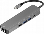 Muu arvutitarvik Art Adapter HUB 5in1 USB C ART OEM-C15-1 silver