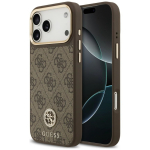 Tagakaaned Guess  Guess 4G Strass Logo MagSafe Case for iPhone 18 Pro Max / 17 Pro Max - brown