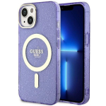 Tagakaaned Guess  Guess GUHMP14MHCMCGU iPhone 14 Plus 6.7" purple/purple hardcase Glitter Gold MagSafe