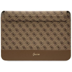Tagakaaned Guess  Guess 4G Stripe Metal Logo case for a 14" laptop - brown