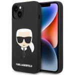 Tagakaaned Karl Lagerfeld  Karl Lagerfeld KLHCP14MSLKHBK iPhone 14 Plus 6.7 "hardcase black / black Silicone Karl`s Head