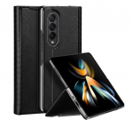 Tagakaaned Dux Ducis Samsung Galaxy Z Fold4 Bril case with a flip wallet stand Black