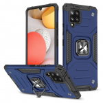 Tagakaaned Wozinsky  Wozinsky Ring Armor Case Kickstand Tough Rugged Cover for Samsung Galaxy A42 5G blue